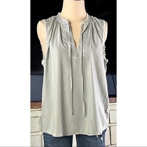 Anthropologie Cloth & Stone Flutter Sleeve Tank Top M